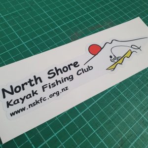 North Shore Kayak Fishing Club waterproof stickers nz