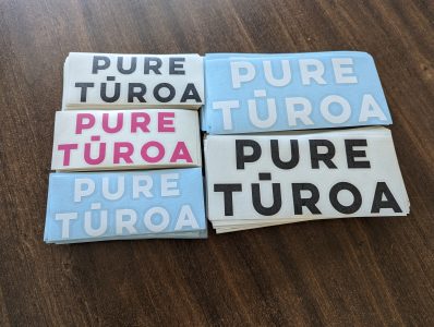 Pure Turoa waterproof stickers nz