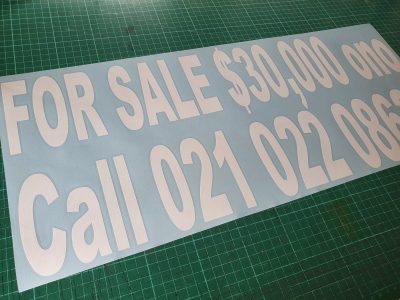 vinyl die cut car for sale sticker 580mm wide