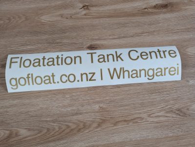 decal web address stickers in gold vinyl