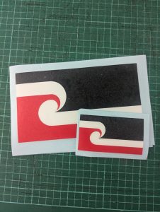 Tino Rangatiratanga flag decal sticker set